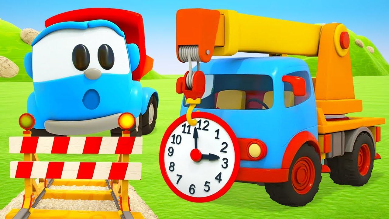 Грузовичок Лева и авария на железнодорожной станции! Развивающие мультики - сборник для детей смотреть онлайн