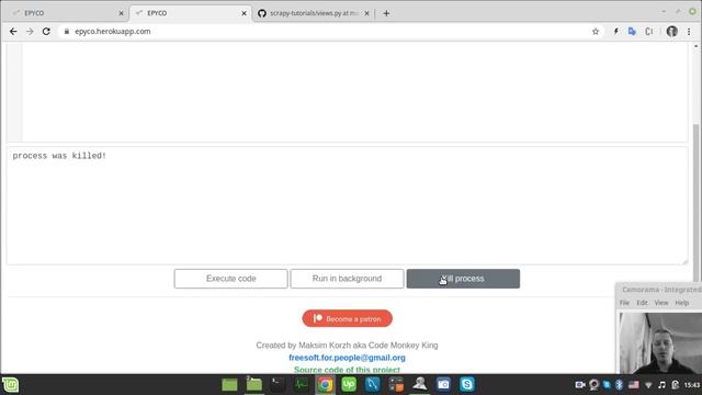 EPYCO | running your WEB SCRAPERS or SCRAPY spiders in BACKGROUND смотреть онлайн