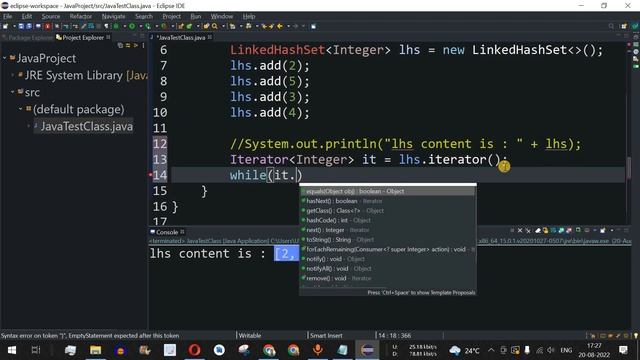 Java Tutorial #65 - Java LinkedHashSet Class with Examples (Set Data Structure) смотреть онлайн