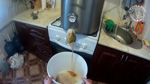 ИПА. Видео 8. Фильтруем охлажденное сусло от бруха смотреть онлайн