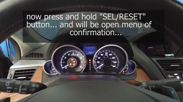How to OIL RESET on Acura ZDX / Как сбросить сервис (oil reset) на Acura ZDX смотреть онлайн