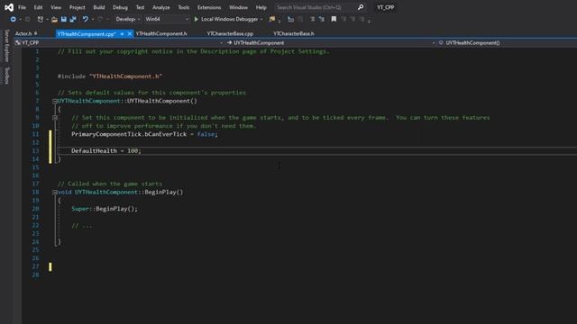 C++ Health & Damage System UE4 / Unreal Engine 4 C++