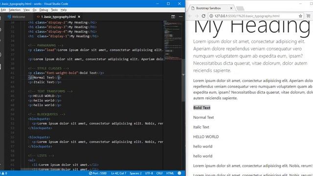 Bootstrap 4 tutorial #1 смотреть онлайн