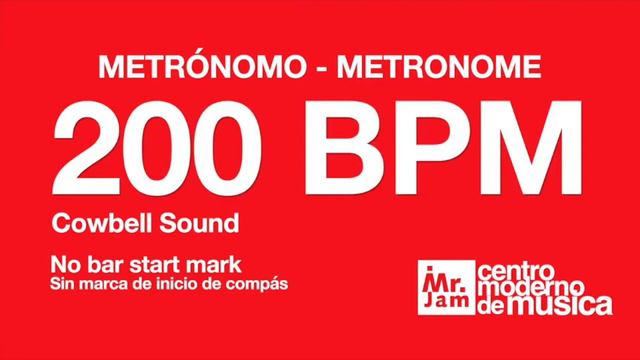 200 BPM Metronome | Metrónomo 200 BPM | Métronome 200 BPM | 200 बीपीएम मेट्रोनोम смотреть онлайн