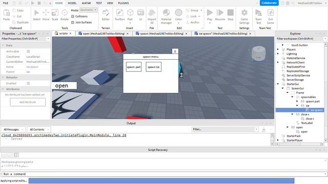 Making a SPAWN MENU in roblox studio devlog pt1 смотреть онлайн