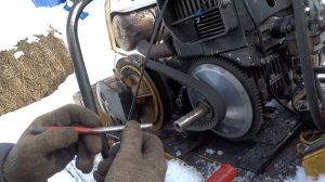 как снять ведущий вариатор на буране.Ефимов Анатолий