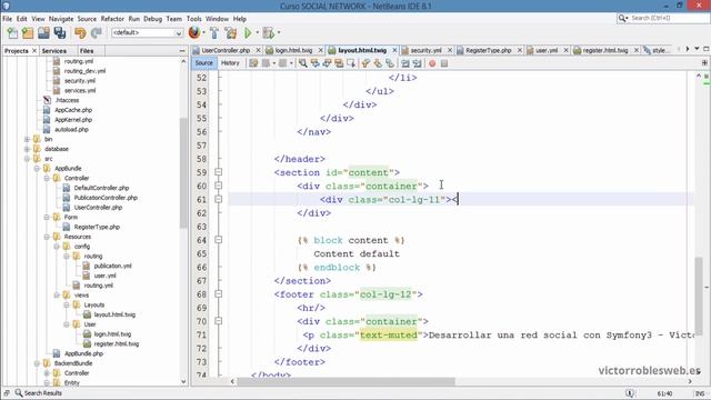 Mensajes flash en Symfony3 - Crea una red social desde cero (PHP, Symfony, Bootstrap) смотреть онлайн