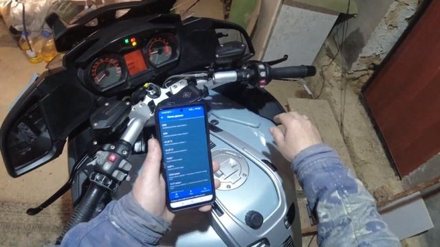 BMW R1200RT параметры потока по МОТОСКАН