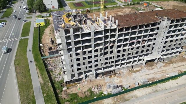 Ход строительства ЖК Ритм. Июнь 2023 смотреть онлайн