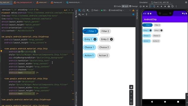 Part 3: How to add styles to chips in Android | Android chip styling in Kotlin, Android Studio смотреть онлайн