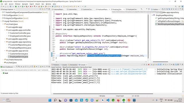 3 Call MySQL Stored Procedures | Spring Data JPA смотреть онлайн