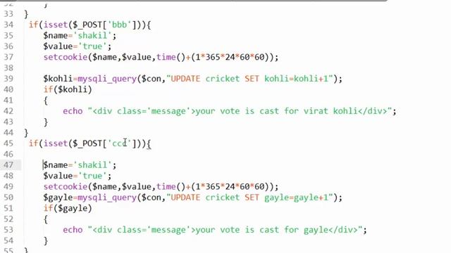 07-Online-Voting-System-Using-PHP-and-MYSQLI-In-Urdu/Hindi-Using- Cookie смотреть онлайн