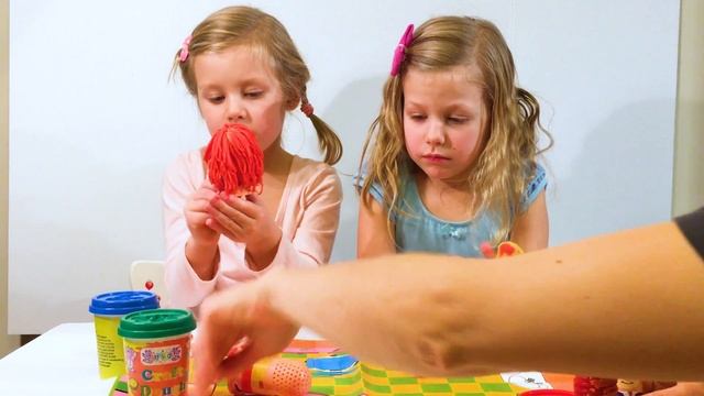 Волосы из пластилина Play Doh. ВЫРАЩИВАЕМ пластилиновые волосы смотреть онлайн