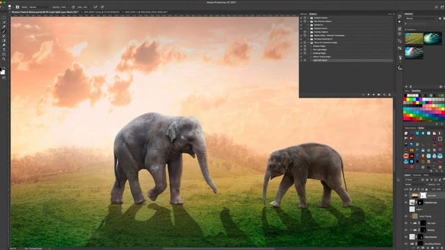 Light Spill Magic Photoshop Action Tutorial смотреть онлайн