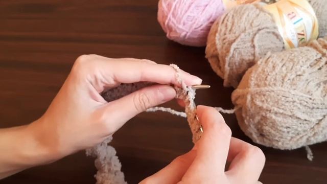 Процесс вязания из Alize Softy смотреть онлайн