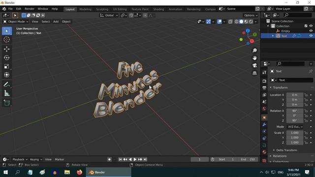 Create Curved Text In Blender | Bend Any Text | Part 1 in Text Effects | Two Easy Methods Explained смотреть онлайн
