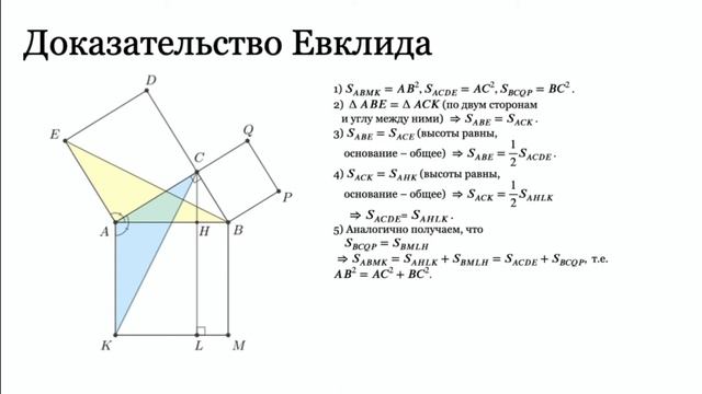 Геометрия. 8 класс. Урок 12 "Теорема Пифагора" смотреть онлайн