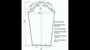 Построение выкройки рукава для платья.