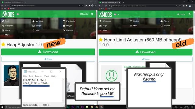 GTA V: HeapAdjuster vs Heap Limit Adjuster (Which to use) смотреть онлайн