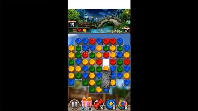 Jewel Royal Garden: Match 3 gem blast puzzle (Gameplay Android) смотреть онлайн