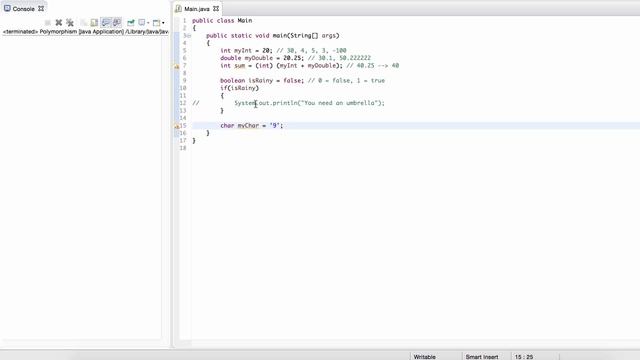 Primitive Types in java смотреть онлайн