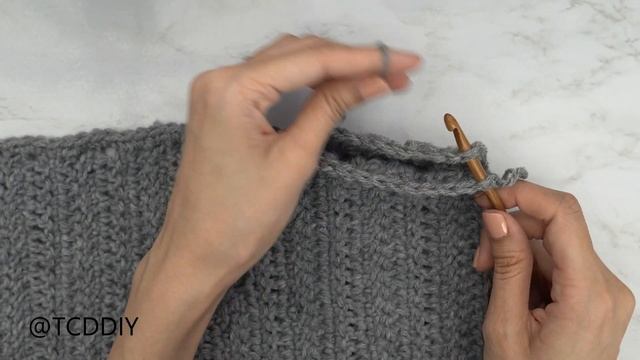 How to Crochet: Oversized V-Neck Sweater | Pattern & Tutorial DIY смотреть онлайн