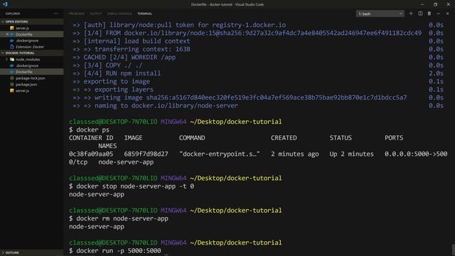 Docker Tutorial (+ Node & Postgres setup) смотреть онлайн