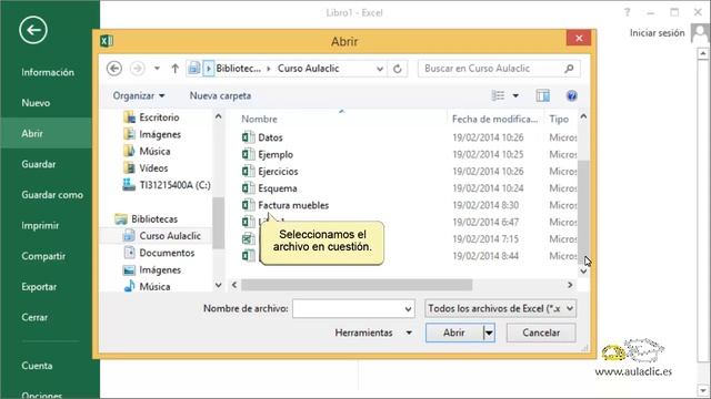 Curso de Excel 2013. 3.4 Abrir un libro. смотреть онлайн