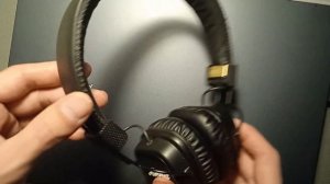 Ремонт/реставрация наушников MARSHALL MAJOR II BLUETOOTH жидкой кожей. Результат