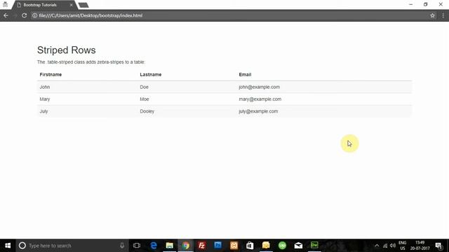 Bootstrap Tutorials in hindi part-3 | Bootstrap Tables смотреть онлайн