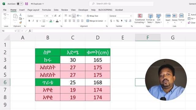 Finding Duplicates in Excel explained In Amharic by #gtclicksacademy смотреть онлайн