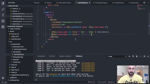 React + Redux Coding Tutorial - Shopping Cart Checkout Summary Project смотреть онлайн