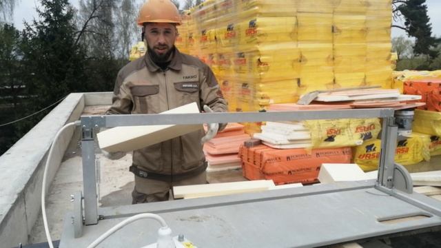 Термо Электрический резак для экструзионного пенополистирола. Применение на кровле. смотреть онлайн