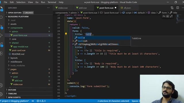 28- Nuxt.js - Blogging Platform - Add Post (Practice Time) [Arabic] смотреть онлайн