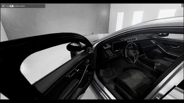 Mercedes Benz S- class in BeamNG drive world review смотреть онлайн
