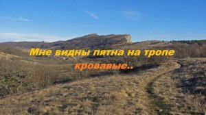 Мне видны пятна на тропе кровавые..