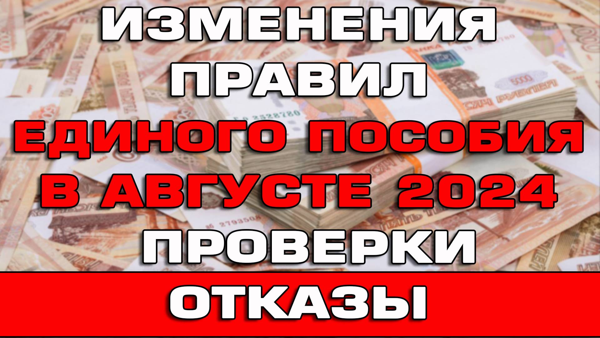Изменения правил назначения Единого пособия в августе 2024 Массовые проверки и отказы смотреть онлайн