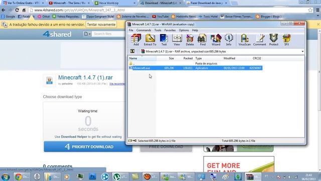 Como baixar, e instalar o Minecraft 1.4.7 (Incluindo Java). смотреть онлайн
