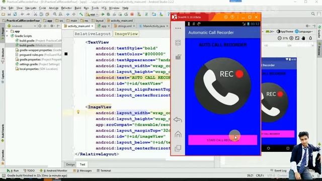 How To Develop Automatic Call Recording App In Android in HINDI смотреть онлайн