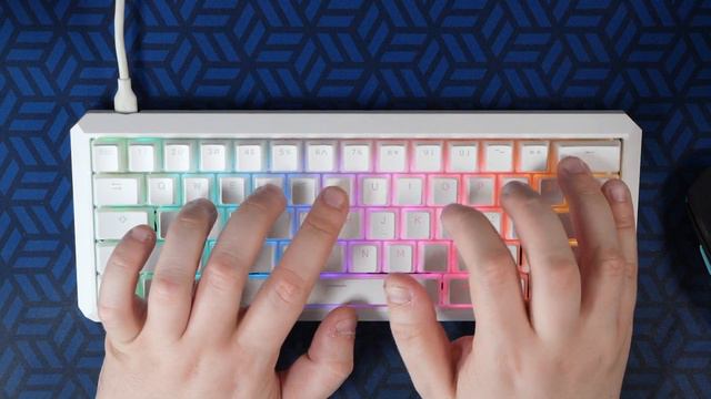Typing test - 5 degree E-white 60% custom keyboard with L&F Gateron PRO Yellow switches смотреть онлайн