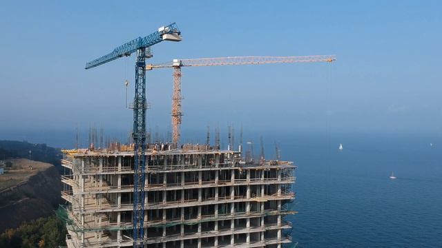 Royal Island Одесса - стройка с дрона смотреть онлайн