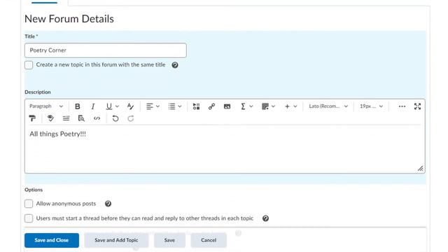 Create a Discussion Forum | Instructor смотреть онлайн
