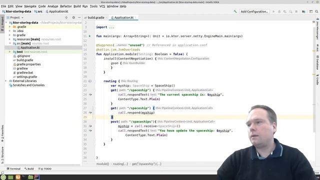 Kotlin Ktor Routes with functionality and let us refactor the code смотреть онлайн