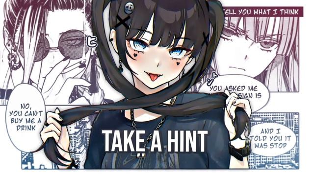 Nightcore - Take A Hint (Lyrics) [1 hour] смотреть онлайн