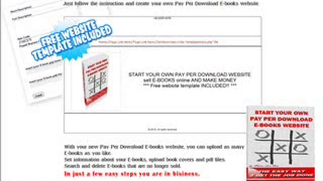 How to start your own pay per download ebooks website, the easy way 2 get the job done смотреть онлайн