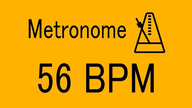 56 BPM METRONOME FOR TRAINING MUSICAL INSTRUMENT / 楽器練習用 メトロノーム / Practice