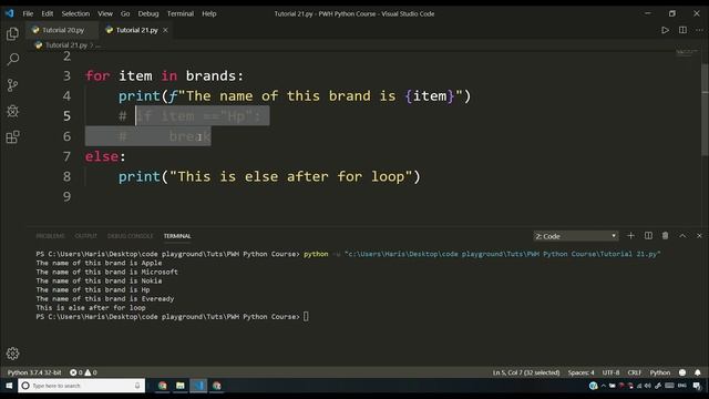 For else in Python | Python Tutorial #21 смотреть онлайн