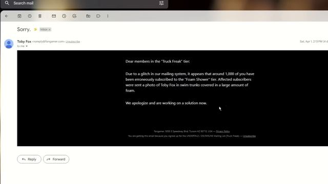 Toby Fox's Official Apology Letter (Undertale/Deltarune Newsletter) смотреть онлайн