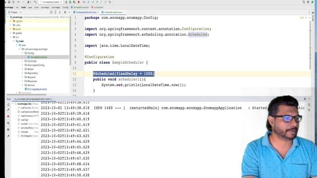 Spring Boot scheduler or CRON JOB #springboot #java смотреть онлайн