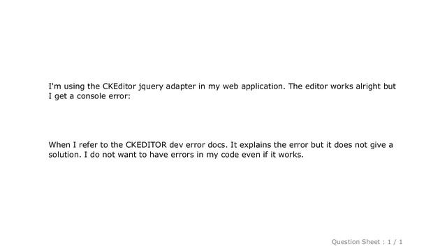 HTML : CKEDITOR Error code: editor-element-conflict смотреть онлайн